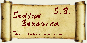 Srđan Borovica vizit kartica